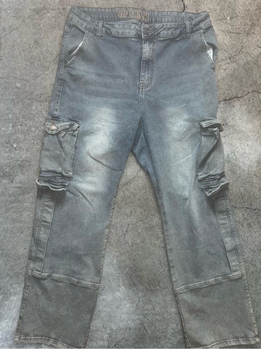 VIP Jeans Blue Cargo Jeans - Size 14/15